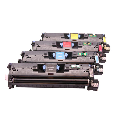 Compatible HP 122A Q3960A Q3961A Q3962A Q3963A Toner Cartridge Combo BK/C/M/Y