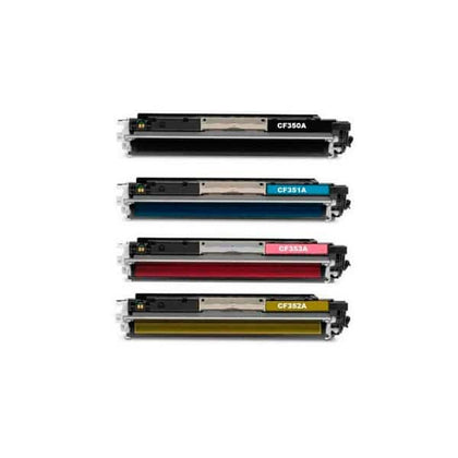 Compatible HP 130A Toner Cartridge Combo BK/C/M/Y CF350A CF351A CF352A CF353A