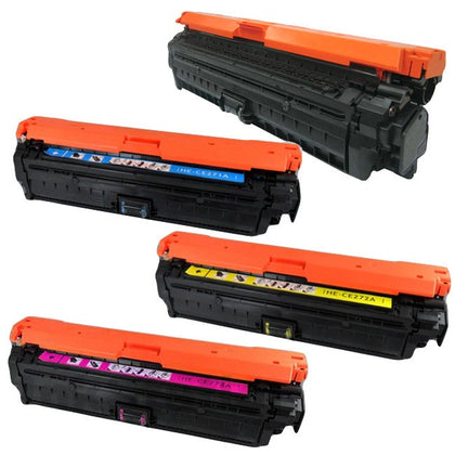 HP 307A CE740A CE741A CE742A CE743A Compatible Toner Cartridge Combo BK/C/M/Y for Color LaserJet Professional CP5225