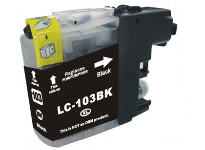 Brother LC103BK Compatible Black Ink Cartridge High Yield