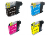 Brother LC107 LC105 Compatible Ink Cartridge Combo BK/C/M/Y