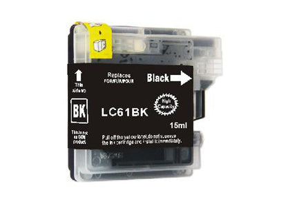 Brother LC61BK Compatible Black Ink Cartridge