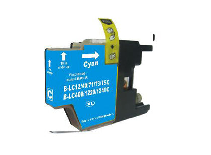 Brother LC75C Compatible Cyan Ink Cartridge (High Yield Version of Brother LC71C)