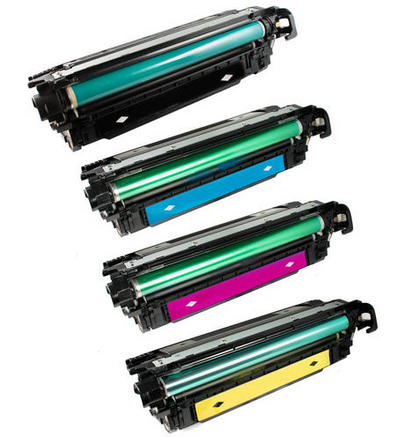 Compatible HP 646X 646A CE264X / CF031A / CF032A / CF033A Toner Cartridge Combo for Color LaserJet Enterprise CM4540 printer