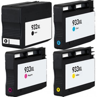 Compatible HP 932XL 933XL Ink Cartridge Combo High Yield BK/C/M/Y