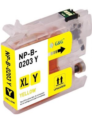 Brother LC201Y XL Compatible Yellow Ink Cartridge High Yield