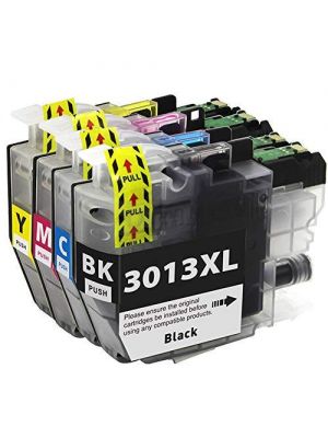 Brother LC3013XL BK/C/M/Y Compatible Ink Cartridge High Yield 4 Color Combo